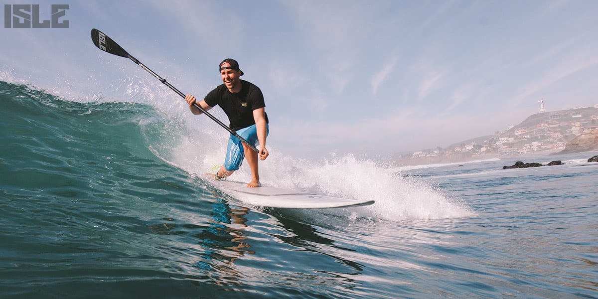 SUP surfing in Baja