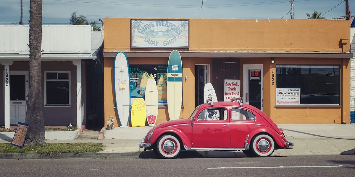 Paddle board retail shop