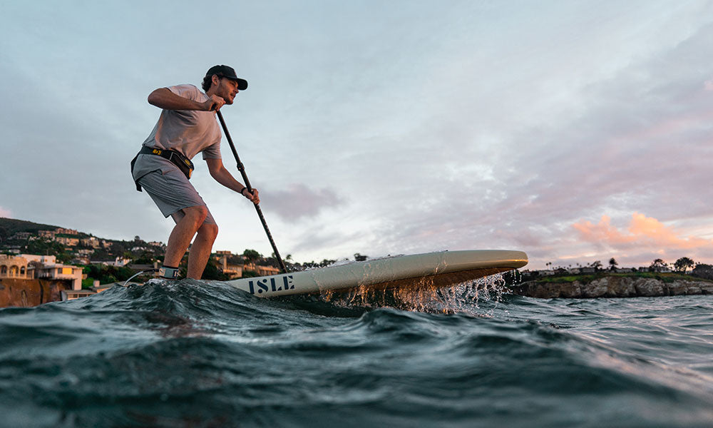 Man Standing on Stand Up Paddle Board