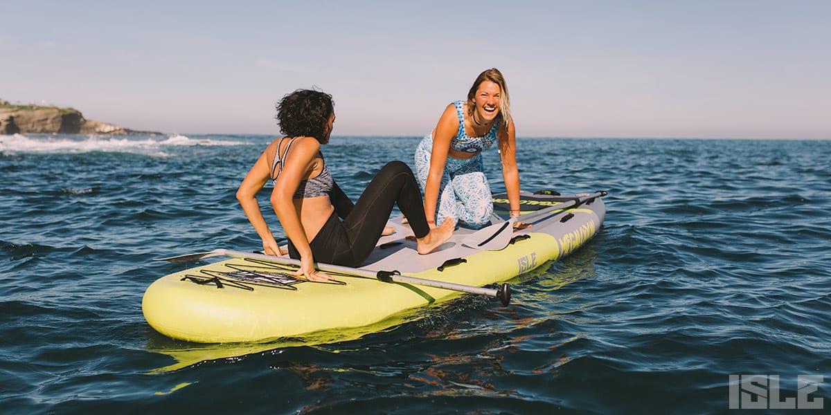 Paddle board yoga 