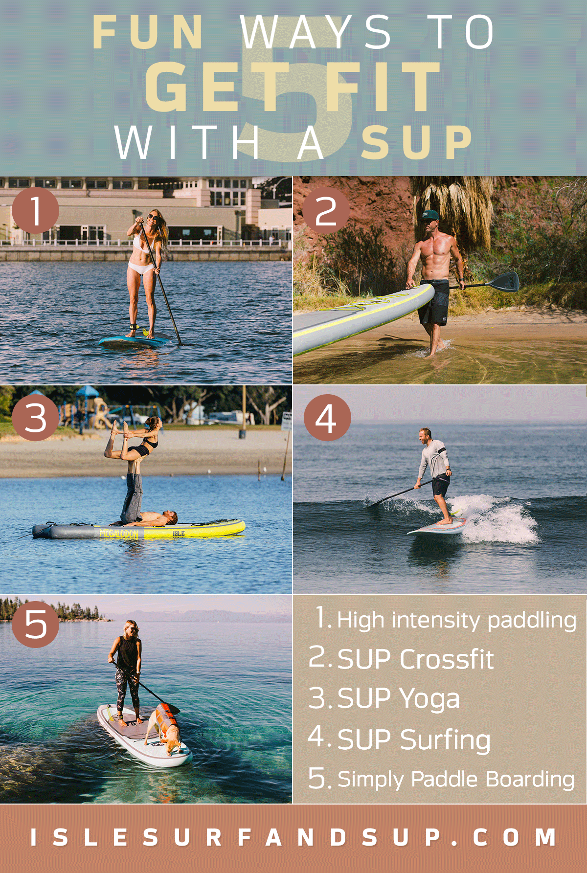 5 Fun Ways to Get Fit with a Paddle Board